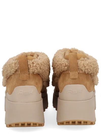 Ash Ankle Boots With Platform And Pull Tab In Brown