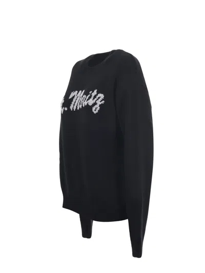 Mc2 Saint Barth St Moritz Sweatshirt In Black