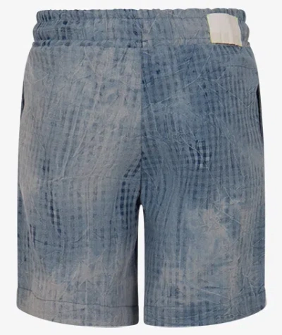 Msgm Kids Drawstring Bermuda Shorts In Blue