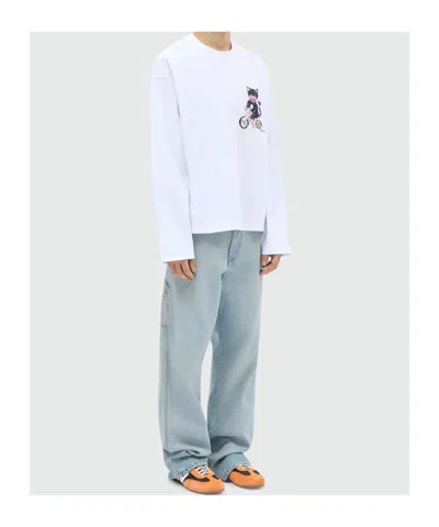 Msgm Graphic-print T-shirt In White