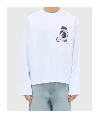 Msgm Graphic-print T-shirt In White