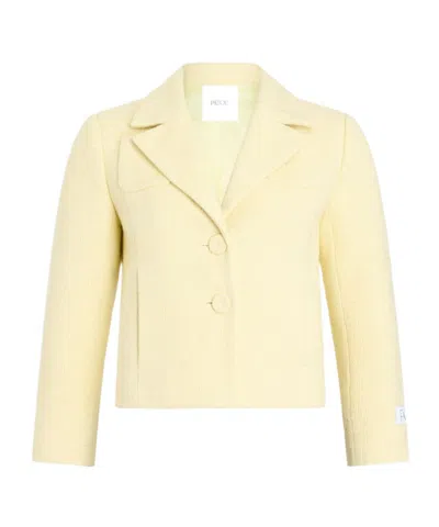 Patou Tailored Buttoned Jacket In Yellow