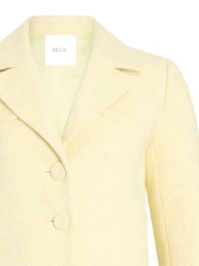 Patou Tailored Buttoned Jacket In Yellow
