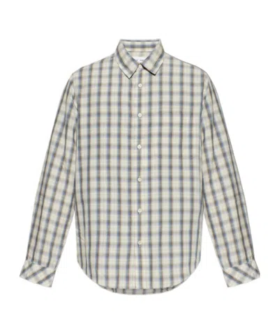 Samsoe & Samsoe Checked-pattern Shirt In White