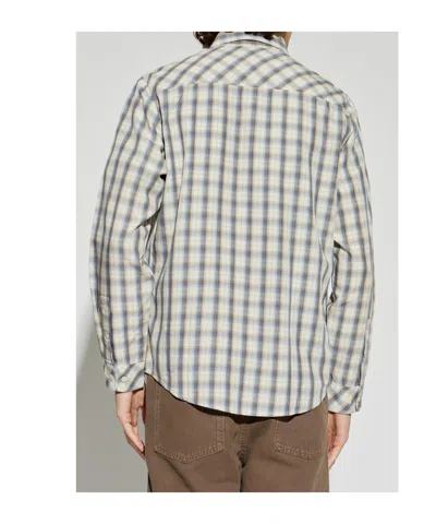 Samsoe & Samsoe Checked-pattern Shirt In White