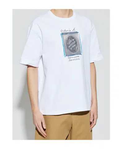 Samsoe & Samsoe Graphic T-shirt In White