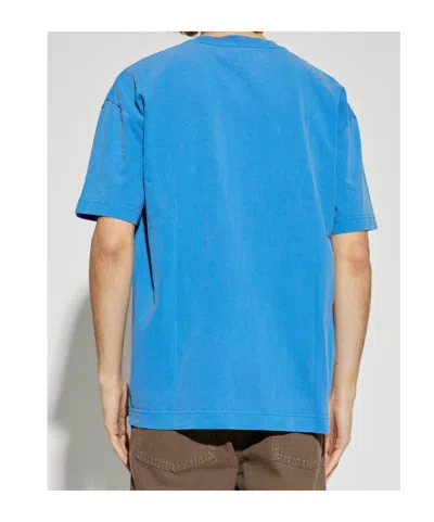 Samsoe & Samsoe Logo-print T-shirt In Blue