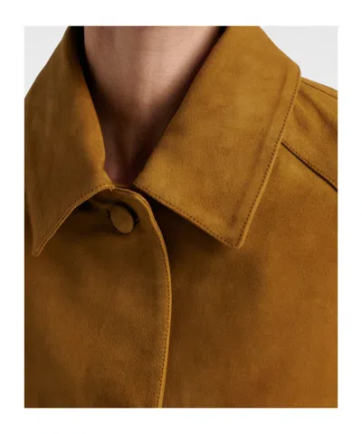 Dorothee Schumacher Buttoned Patch-pocket Jacket In Brown