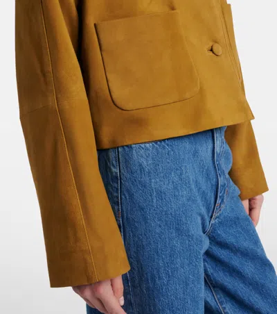 Dorothee Schumacher Buttoned Patch-pocket Jacket In Brown