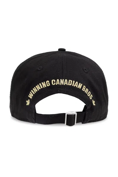 Dsquared2 Patterned Hat In Black
