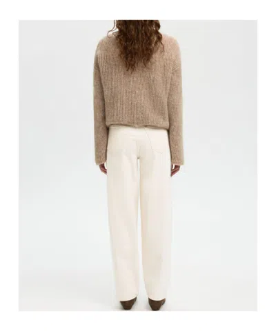 Selected Buttoned Jeans In White