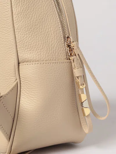 Coccinelle Grained-leather Backpack In Neutral