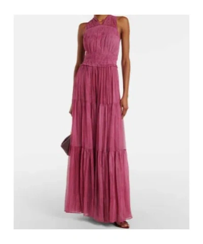 Ulla Johnson Freesia Silk Chiffon Gown In Pink