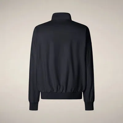 Save The Duck Tech Waterproof Bomber Jacket In Black
