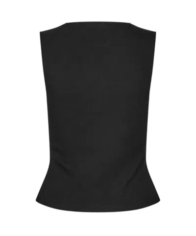 Samsoe & Samsoe Sleeveless Vest In Black