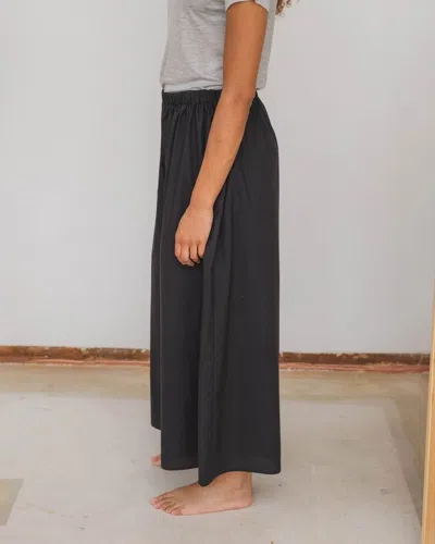 Baserange Elasticated Trousers In Black