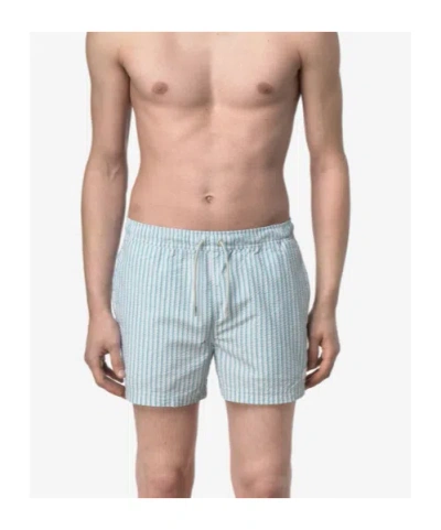 K-way Hazel Multistripes Beach In Blue