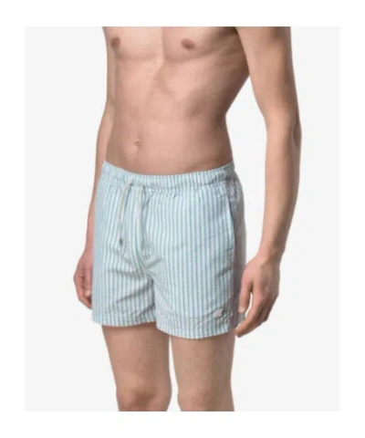 K-way Hazel Multistripes Beach In Blue