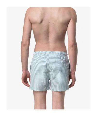 K-way Hazel Multistripes Beach In Blue