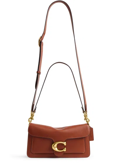 Coach Tabby Leather Shoulder Bag In Brown