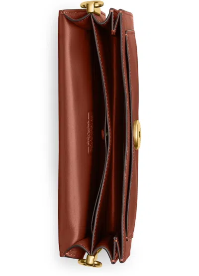 Coach Tabby Leather Shoulder Bag In Brown