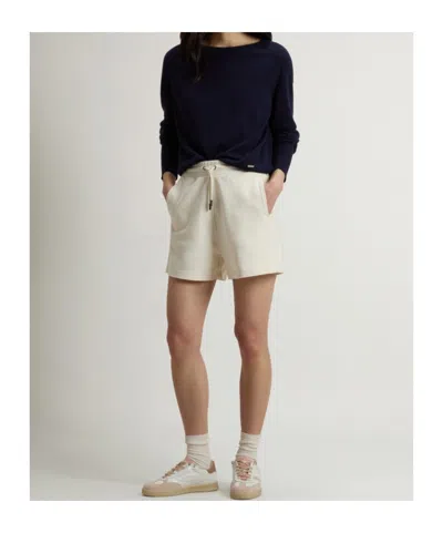 Woolrich Interlock Drawstring-elasticated Shorts In White