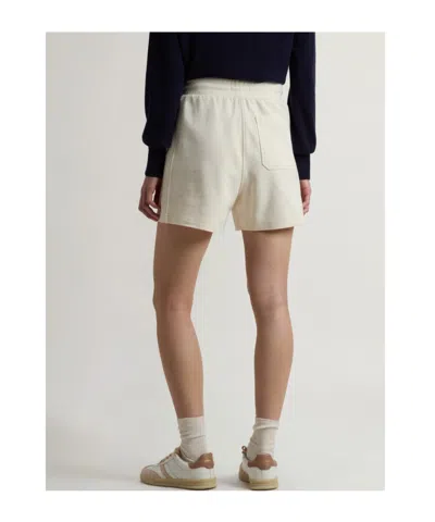 Woolrich Interlock Drawstring-elasticated Shorts In White