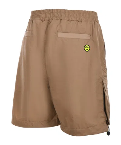 Barrow Cargo Drawstring Shorts In Brown