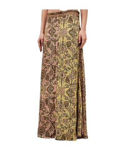 Bash Printed High Waist Skirt In Pattern