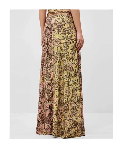 Bash Printed High Waist Skirt In Pattern