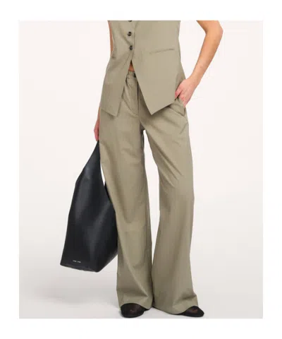 Samsoe & Samsoe Samsoe Samsoe Comfort Stretch Trousers In Green