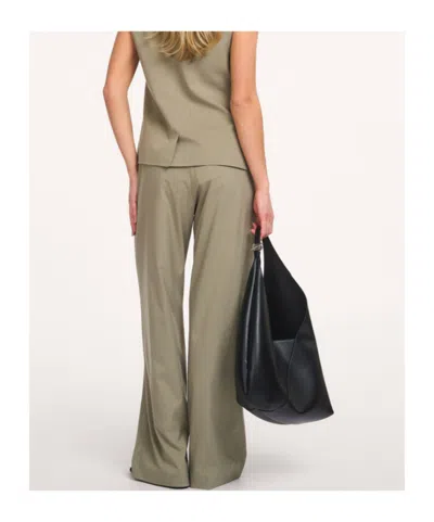 Samsoe & Samsoe Samsoe Samsoe Comfort Stretch Trousers In Green