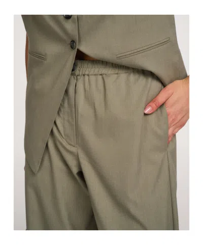 Samsoe & Samsoe Samsoe Samsoe Comfort Stretch Trousers In Green