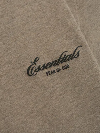 Essentials Logo-print T-shirt In Gray