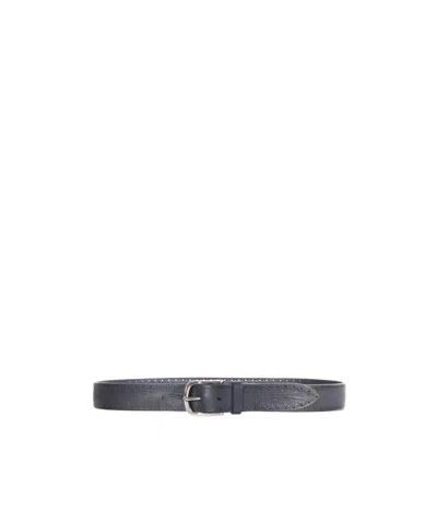 Orciani Perforated Buckle Belt In Blue