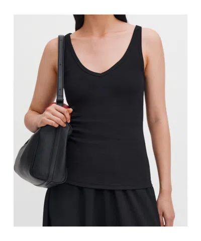 Filippa K V-neck Tank Top In Black