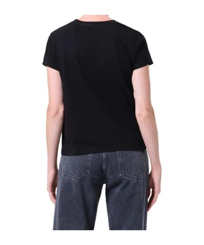 Agolde Cotton Tee In Black
