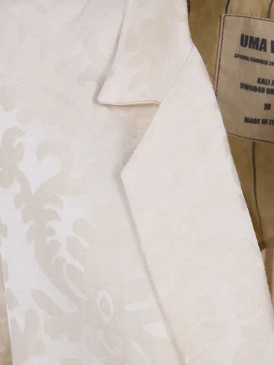 Uma Wang Damask-pattern Linen Jacket In Neutral
