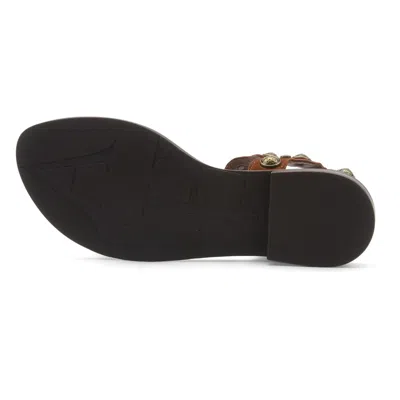 Ash Studded Flat Sandals In Brown