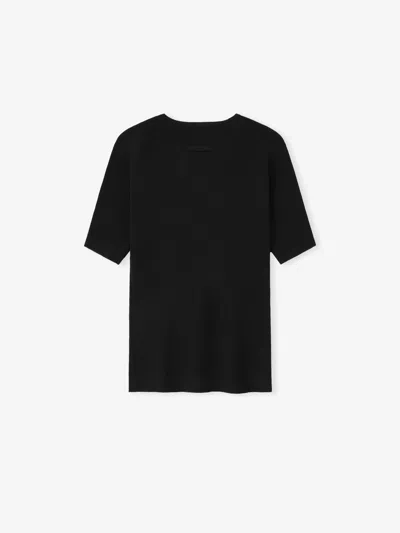 Essentials Ribbed T-shirt In Black
