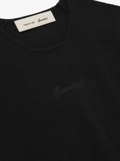 Essentials Ribbed T-shirt In Black