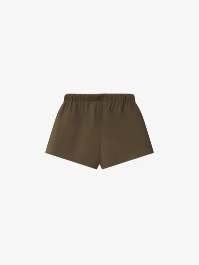 Essentials Drawstring Running Shorts In Green