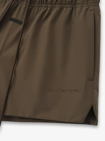 Essentials Drawstring Running Shorts In Green