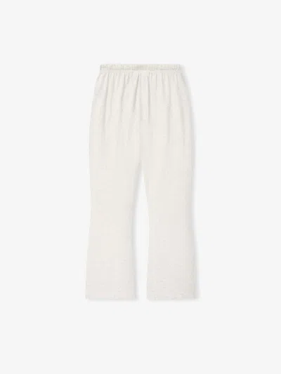Essentials Drawstring-fastening Track Pants In White
