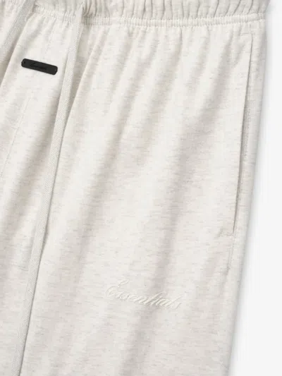 Essentials Drawstring-fastening Track Pants In White