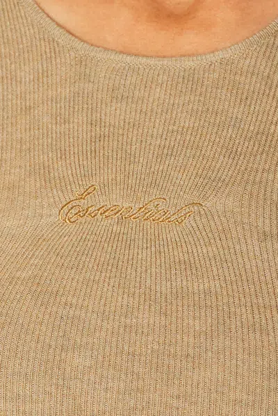 Essentials Ribbed T-shirt In Brown