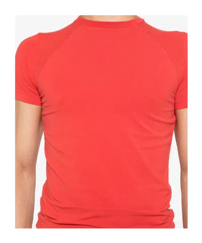 Entire Studios Crew Neck Mini T-shirt In Red