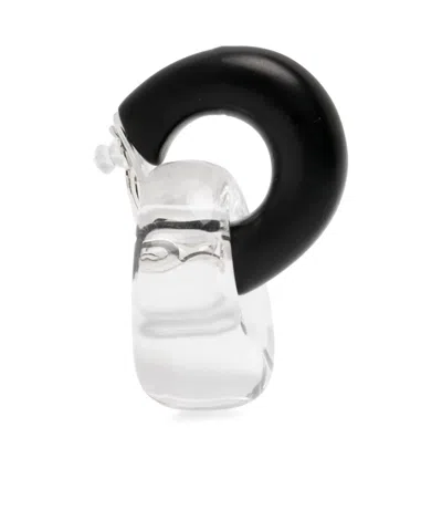 Monies Havana Interlocking-hoop Earrings In Black
