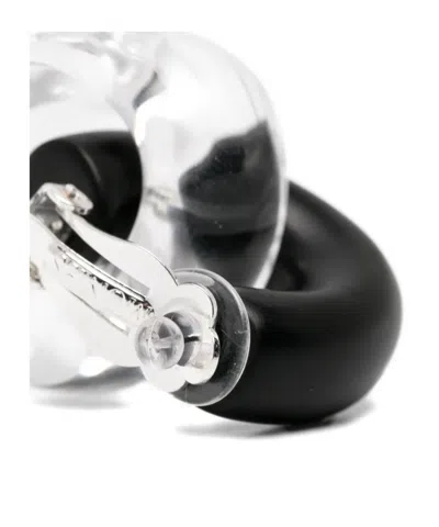 Monies Havana Interlocking-hoop Earrings In Black