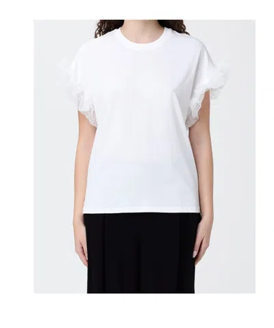 Twinset Ruffled T-shirt In White